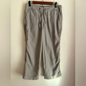 REI Tan GrayUPF 50+ Cropped Drawstring Hiking Pants